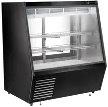 EFI Sales - 48" Black Refrigerated Deli Showcase w/ Flat Front - CDCBS-48