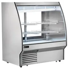 EFI Sales - 48" Stainless Steel Refrigerated Deli Showcase w/ Curved Front - CDCSC-48