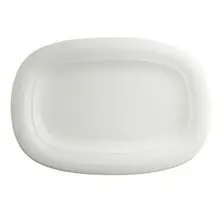 Royal Porcelain - 12.6" x 8.75" Carina White Racetrack Platter (12 Per Case) - 62117ST0909