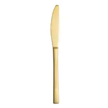 Varick - Lissome 9.1" Brushed Gold Dinner Knife (12 Per Case) - 5717GP042