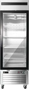 EFI Sales - 27" Stainless Steel Glass Door Freezer Showcase - FI1-27GDSVC