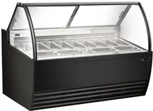 EFI Sales - 70" Black Gelato Showcase w/ 13 Pans - FIGCB-7052