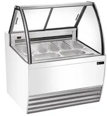 EFI Sales - 42" White Gelato Showcase w/ 7 Pans - FIGCW-4252