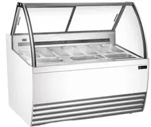 EFI Sales - 56" White Gelato Showcase w/ 10 Pans - FIGCW-5652