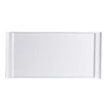 Varick - Cafe Porcelain Pub 8" x 4" White Rectangle Tray (12 Per Case) - 6900E407