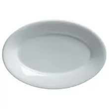 Varick - Cafe Porcelain Classic Cafe 7" x 4.5" White Oval Platter (12 Per Case) - 6900E430