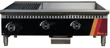 EFI Sales - 36" Natural Gas Cooktop w/ 24" Griddle & 12" Charbroiler - HCT36-12CH-24GM-N