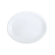 Varick - Cafe Porcelain Classic Cafe 13.5" x 10.8" White Oval Platter NR (12 Per Case) - 6900E5086