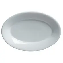 Varick - Cafe Porcelain Classic Cafe 8.25" x 5.8" White Oval Platter NR (12 Per Case) - 6900E522