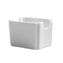 Varick - Cafe Porcelain A La Carte 3.3" x 2.6" White Sugar Packet Holder (12 Per Case) - 6900E525