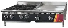 EFI Sales - 48" Natural Gas Cooktop w/ 24" Griddle & 24" Hotplate - HCT48-24HP-24GM-N