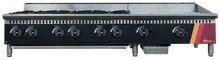 EFI Sales - 60" Natural Gas Cooktop w/ 24" Griddle & 36" Hotplate - HCT60-36HP-24GM-N