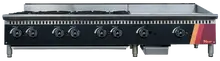 EFI Sales - 60" Liquid Propane Cooktop w/ 24" Griddle & 36" Hotplate - HCT60-36HP-24GM-P