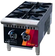 EFI Sales - 12" Liquid Propane Hot Plate w/ 2 Open Burners - HHP12-2B-P