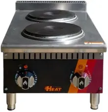 EFI Sales - 15" Electric Hot Plate w/ 2 Burners - HHP15-2B-ELC