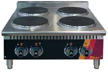 EFI Sales - 36" Electric Hot Plate w/ 6 Burners - HHP36-6B-ELC