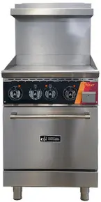 EFI Sales - 24" Electric Range w/ 1 Oven & 24" Griddle - HRG24-24GM-ELC