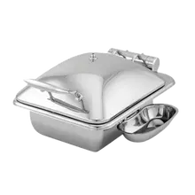 Walco - Idol Buffet 18.5" x 13.5" x 16.5" Rectangle Chafer W/ Metal Lid & Stand - WLWI35LML