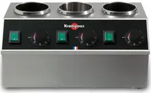 Krampouz - Triple Tank Chocolate/Sauce Warmer - BECID3AS