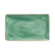 Steelite - Craft 10.6" x 6.5" Aqua Rectangle Tray (6 Per Case) - 12130550