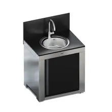 ENO - MODULO Black & Stainless Sink Cabinet w/ Door - PMOD8503