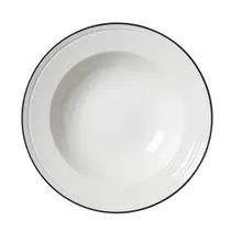 Steelite - Bead 9.5" Black Soup / Pasta Plate (12 Per Case) - 1406X0123