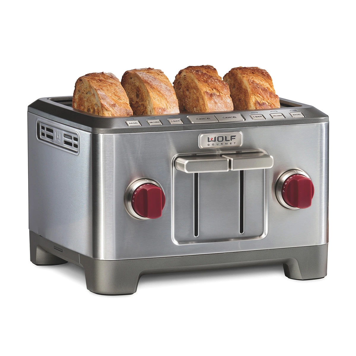 Wolf Gourmet - Four Slice Toaster, 1800 Watts, Stainless Steel Construction