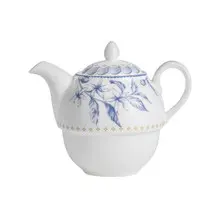 William Edwards - Hive 16 oz Blue Tea For One Coupe Teapot (6 Per Case) - 82131AND0411B
