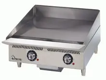 Star - 24" Ultra-Max Liquid Propane Griddle w/ Mechanical Snap-Action Controls & Steel Plate - 824TA