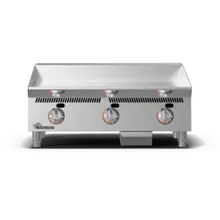 Star - 36" Ultra-Max Natural Gas Griddle w/ Mechanical Snap-Action Controls & Steel Plate - 836TA