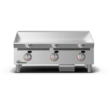 Star - 36" Ultra-Max Liquid Propane Griddle w/ Mechanical Snap-Action Controls & Steel Plate - 836TA