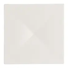 Rene Ozorio - White Album 6.3" x 6.3" Square Tray W/ Indent (12 Per Case) - 51109ST3237