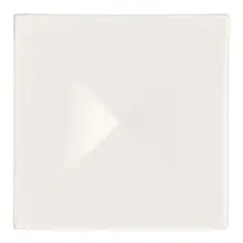 Rene Ozorio - White Album 4" x 4" Square Tray W/ Indent (12 Per Case) - 51109ST3238