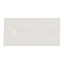 Rene Ozorio - White Album 9.3" x 4.6" Rectangular Tray W/ Indent (12 Per Case) - 51109ST3240