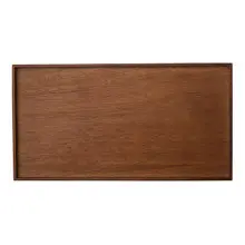 Rene Ozorio - White Album 13.5" x 7.25" Wood Rectangle Tray (12 Per Case) - 6525T240