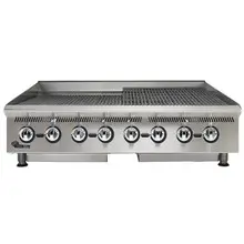 Star - 48" Ultra-Max Natural Gas Lava Rock Charbroiler - 8048CBB