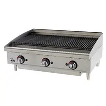 Star - 36" Star-Max Gas Lava Rock Charbroiler - 6036CBF
