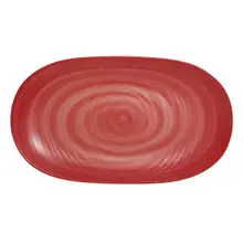 Creations - Revel 14" x 8" Coral Melamine Platter (12 Per Case) - 7125TM076