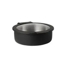Creations - Axis Buffet 4 Qt Black Hinged Chafer W/ Glass Lid - 7356MW301H