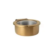 Creations - Axis Buffet 2 Qt Gold Hinged Chafer W/ Glass Lid - 7358MW300H