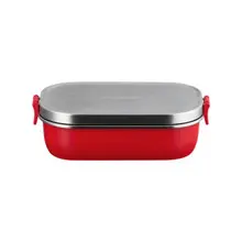 Le Creuset - Cherry .9L On The Go Stainless Steel Lunch Box