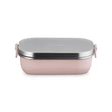 Le Creuset - Shell Pink .9L On The Go Stainless Steel Lunch Box