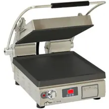 Star - Pro-Max 14" Panini Grill 208/240V w/ Smooth Iron Plates & Timer - PST14IT