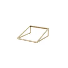 Creations - Axis Pivot Champagne 13.8" x 11.5" x 4.5" Angled Rectangular Riser - 7364MW342