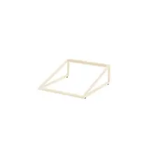 Creations - Axis Pivot Ivory 13.8" x 11.5" x 4.5" Angled Rectangular Riser - 7365MW342