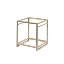 Creations - Axis Spire Champagne 9.5" x 9.5" x 10.5" Square Tiered Riser - 7364MW343