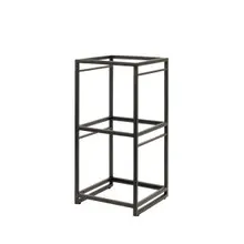 Creations - Axis Spire Black 9.5" x 9.5" x 19.5" Square Tiered Riser - 7363MW344