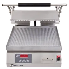 Star - Pro-Max 14" Panini Grill 208/240V w/ Grooved Aluminum Plates & Timer - PGT14T