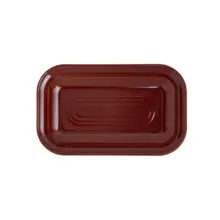 Creations - Brooklyn 10.3" x 6.3" Red GN 1/4 Platter (6 Per Case) - 7800ZM5005