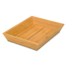 Delfin - 12" x 9" Bamboo Rectangle Basket (4 Per Case) - DFBK129BA1